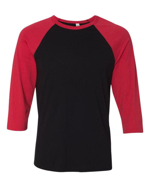 BELLA + CANVAS - Unisex Three-Quarter Sleeve Baseball Tee - 3200 - Image 30