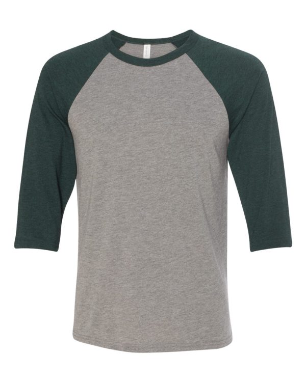 BELLA + CANVAS - Unisex Three-Quarter Sleeve Baseball Tee - 3200 - Image 25