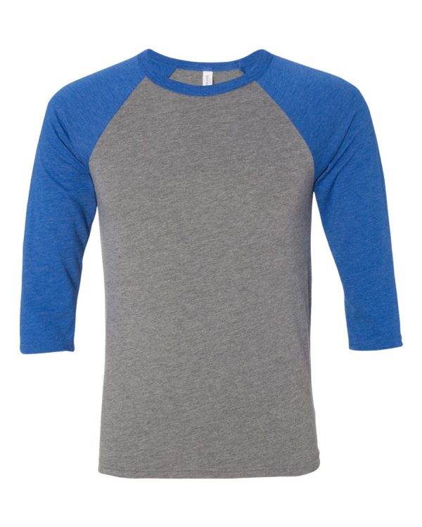 BELLA + CANVAS - Unisex Three-Quarter Sleeve Baseball Tee - 3200 - Image 21