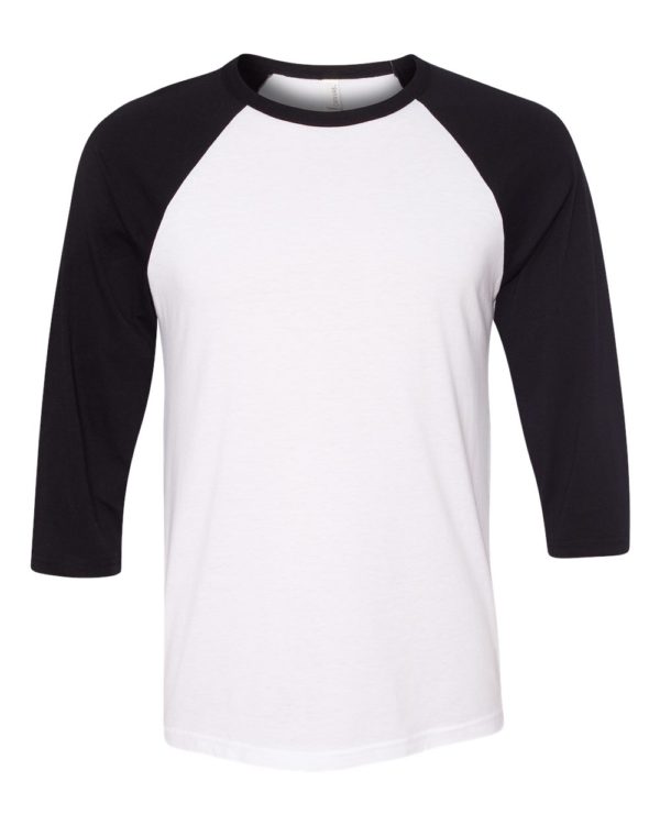 BELLA + CANVAS - Unisex Three-Quarter Sleeve Baseball Tee - 3200 - Image 17