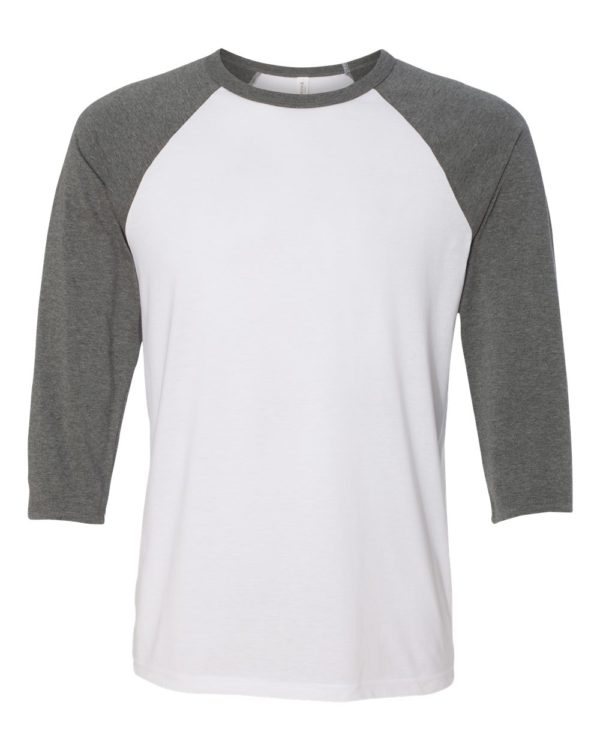 BELLA + CANVAS - Unisex Three-Quarter Sleeve Baseball Tee - 3200 - Image 15