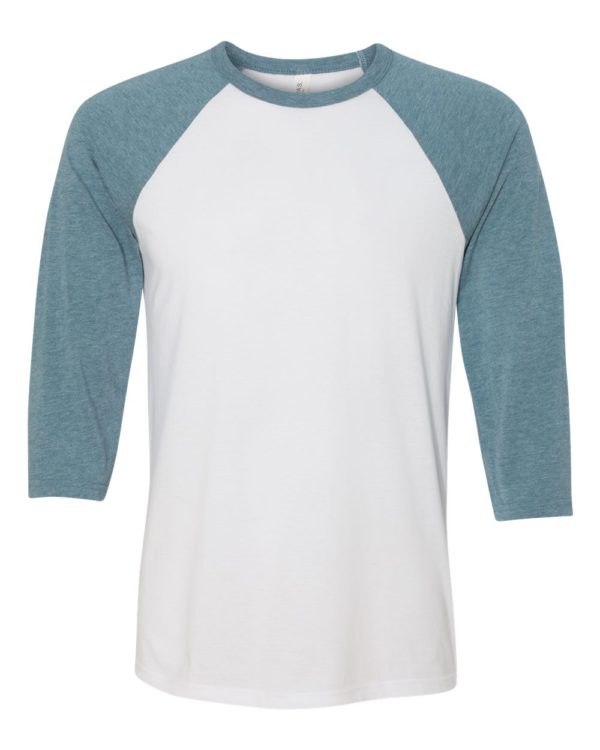 BELLA + CANVAS - Unisex Three-Quarter Sleeve Baseball Tee - 3200 - Image 14