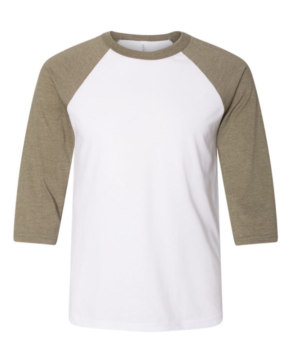 BELLA + CANVAS - Unisex Three-Quarter Sleeve Baseball Tee - 3200 - Image 13