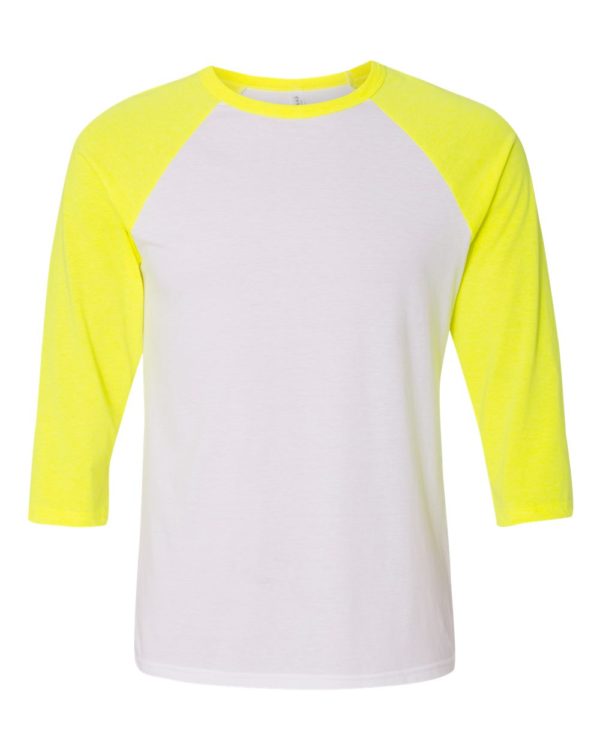 BELLA + CANVAS - Unisex Three-Quarter Sleeve Baseball Tee - 3200 - Image 5