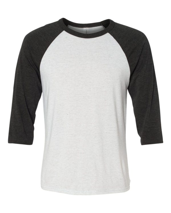 BELLA + CANVAS - Unisex Three-Quarter Sleeve Baseball Tee - 3200 - Image 20